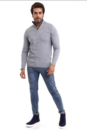 Rico Half-Zip Sweater Grey